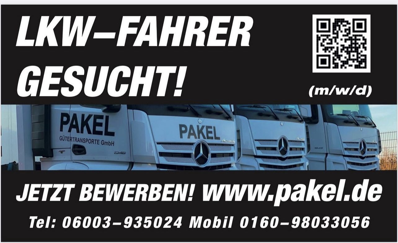 Pakel Gütertransporte GmbH - Stellengesuch